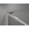 Mexen Kioto-F L Duschwand Walk-in mit Rahmen 80 x 202 cm, transparent 8 mm, gebürsteter Nickel - 800-080-174-97-00