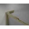 Mexen Kioto-XF L Duschwand Walk-in mit Rahmen 100 x 202 cm, transparent 10 mm, gold - 800-100-174-50-00-XF