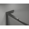 Mexen Kioto-XF L Duschwand Walk-in mit Rahmen 70x202 cm, transparent 10 mm, gun gray gebürstet - 800-070-174-66-00-XF