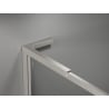 Mexen Kioto-XF L Walk-In Duschwand mit Rahmen 120 x 202 cm, transparent 10 mm, gebürsteter Nickel - 800-120-174-97-00-XF