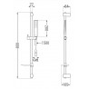 Mexen Caro DF72 Duscharmatur mit Duschset, Chrom - 74664DF72-00
