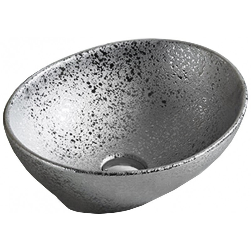 Mexen Elza Aufsatzwaschbecken 40 x 33 cm, silber - 21014052