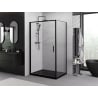 Mexen Exo Pendeltür Duschkabine 100 x 70 cm, transparent, schwarz - 817-100-070-70-00