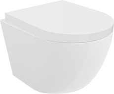 Mexen Lena WC-Schüssel Rimless Tornado mit langsam schließendem, hartem Sitz, Duroplast, weiß glänzend - 30220200T