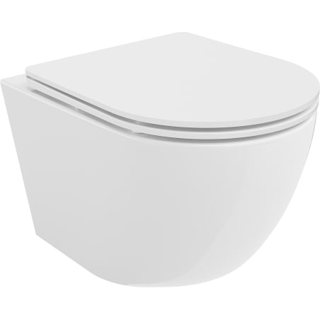 Mexen Lena WC-Schüssel Rimless Tornado mit Soft-Close-Slim-Sitz, Duroplast, glänzend weiß - 30220300T