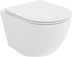 Mexen Lena WC-Schüssel Rimless Tornado mit abnehmbarer Slim-Sitz, Duroplast, weiß glänzend - 30220400T