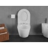 Mexen Lena WC-Schüssel Rimless Tornado mit abnehmbarer Slim-Sitz, Duroplast, weiß glänzend - 30220400T