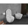 Mexen Lena WC-Schüssel Rimless Tornado mit abnehmbarer Slim-Sitz, Duroplast, weiß glänzend - 30220400T