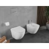 Mexen Lena WC-Schüssel Rimless Tornado mit Soft-Close-Slim-Sitz, Duroplast, Weiß Glanz - 30220500T