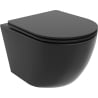 Mexen Lena WC-Schüssel Rimless Tornado mit softschließendem Sitz slim, Duroplast, schwarze Matt - 30221085T
