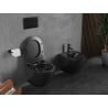 Mexen Lena WC-Schüssel Rimless Tornado mit softschließendem Sitz slim, Duroplast, schwarze Matt - 30221085T