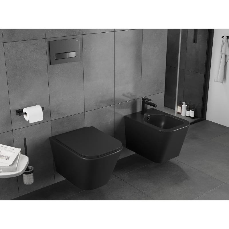 Mexen Teo WC-Schüssel Rimless Tornado, schwarz matt - 3385XX85T