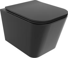 Mexen Teo WC-Schüssel Rimless Tornado mit Slim-Softclose-Sitz, Duroplast, Mattschwarz - 30850685T