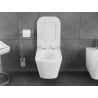Mexen Teo WC-Schüssel Rimless Tornado mit slim Soft-Close Deckel, Duroplast, weiß glänzend - 30850700T