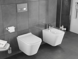 Mexen Teo WC-Schüssel Rimless Tornado mit slim Soft-Close Deckel, Duroplast, weiß glänzend - 30850700T