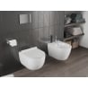 Mexen Carmen WC-Schüssel Rimless Tornado mit Soft-Close Slim Sitz, Duroplast, Weiß Glanz - 30880100T