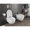 Mexen Carmen WC-Schüssel Rimless Tornado mit Soft-Close Slim Sitz, Duroplast, Weiß Glanz - 30880100T