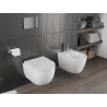 Mexen Carmen WC-Schüssel Rimless Tornado mit langsam schließendem Hartdeckel, Duroplast, glänzend weiß - 30880200T