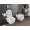 Mexen Carmen WC-Schüssel Rimless Tornado mit langsam schließendem Hartdeckel, Duroplast, glänzend weiß - 30880200T