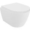 Mexen Carmen WC-Schüssel Rimless Tornado mit langsam schließendem Hartdeckel, Duroplast, glänzend weiß - 30880200T