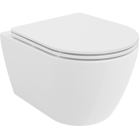 Mexen Carmen WC-Schüssel Rimless Tornado mit softclose Slim-Sitz, Duroplast, weiß glänzend - 30880300T