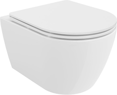 Mexen Carmen WC-Schüssel Rimless Tornado mit softclose Slim-Sitz, Duroplast, weiß glänzend - 30880300T