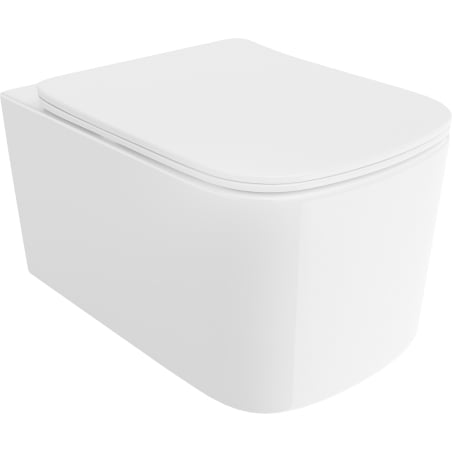 Mexen Vivo WC-Schüssel Rimless Tornado mit Slim-Absenkautomatik-Sitz, Duroplast, Weiß Glanz - 30610200T