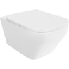 Mexen Riva WC-Schüssel Rimless Tornado mit Softclose-Slim-Sitz, Duroplast, Weiß Hochglanz - 30630200T