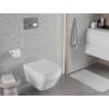 Mexen Riva WC-Schüssel Rimless Tornado mit Softclose-Slim-Sitz, Duroplast, Weiß Hochglanz - 30630200T