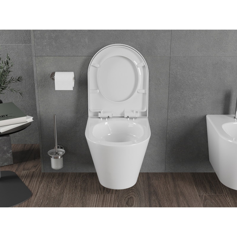 Mexen Rico WC-Schüssel Rimless Tornado mit Absenkautomatik, duroplast, weiß glänzend - 30720200T