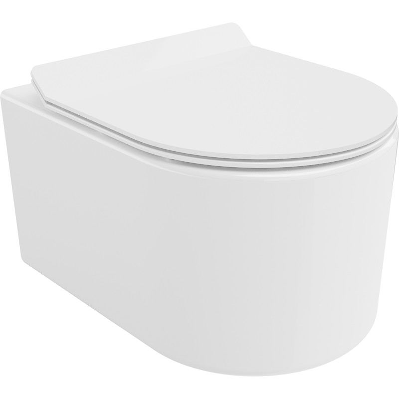 Mexen Sofia WC-Schüssel Rimless Tornado mit soft-close Slim Sitz, Duroplast, weiß glänzend - 30540100T