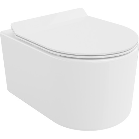 Mexen Sofia WC-Schüssel Rimless Tornado mit soft-close Slim Sitz, Duroplast, weiß glänzend - 30540100T