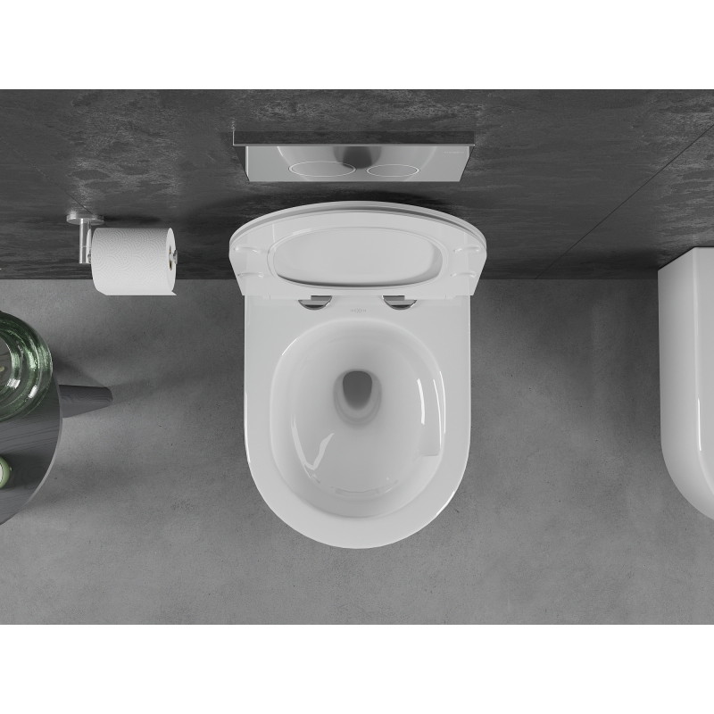 Mexen Sofia WC-Schüssel Rimless Tornado mit soft-close Slim Sitz, Duroplast, weiß glänzend - 30540100T