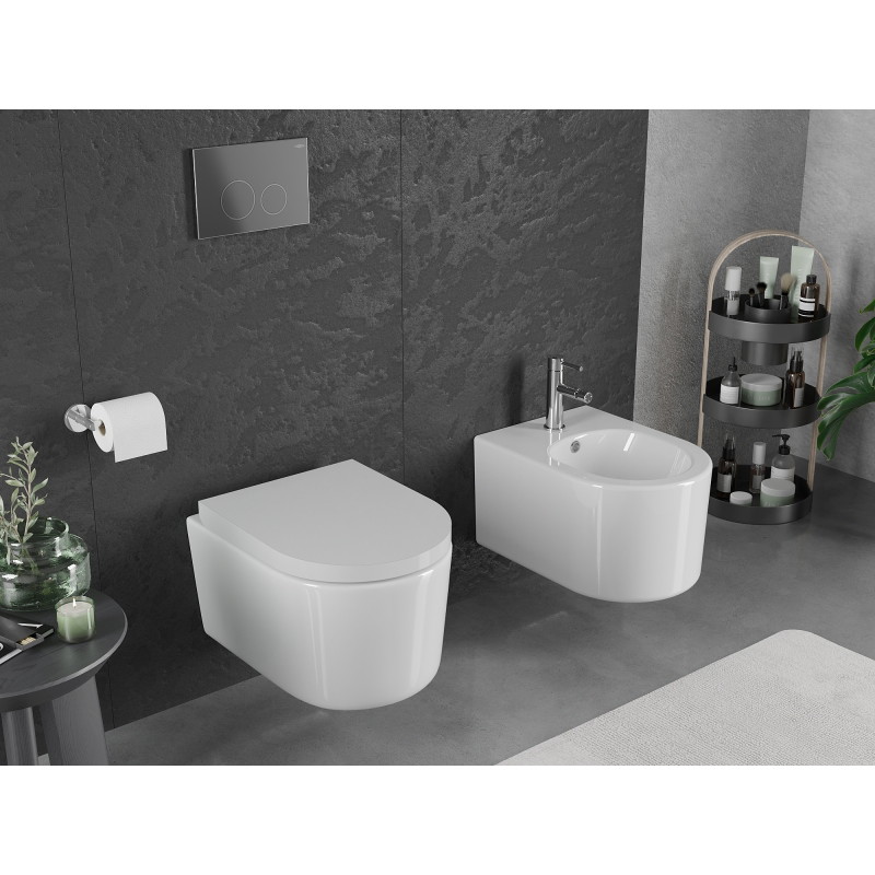 Mexen Sofia WC-Schüssel Rimless Tornado mit softclose, duroplast, weiß glänzend - 30540200T