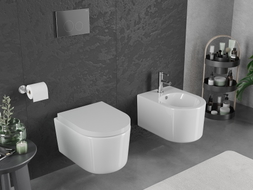 Mexen Sofia WC-Schüssel Rimless Tornado mit softclose, duroplast, weiß glänzend - 30540200T