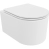 Mexen Sofia WC-Schüssel Rimless Tornado mit langsam schließendem, schlankem Sitz, Duroplast, weiß glänzend - 30540300T