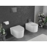 Mexen Sofia WC-Schüssel Rimless Tornado mit langsam schließendem, schlankem Sitz, Duroplast, weiß glänzend - 30540300T