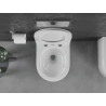 Mexen Sofia WC-Schüssel Rimless Tornado mit langsam schließendem, schlankem Sitz, Duroplast, weiß glänzend - 30540300T