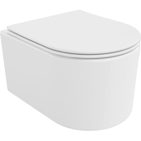 Mexen Sofia WC-Schüssel Rimless Tornado mit Slim-Absenkautomatik, Duroplast, Weiß glänzend - 30540400T