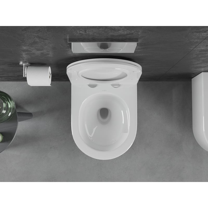 Mexen Sofia WC-Schüssel Rimless Tornado mit absenkbarem Slim-Sitz, Duroplast, weiß glanz - 30540500T
