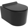 Mexen Sofia WC-Schüssel Rimless Tornado mit langsam schließendem Sitz Slim, Duroplast, Schwarz Matt - 30540185T