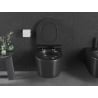 Mexen Sofia WC-Schüssel Rimless Tornado mit langsam schließendem Sitz Slim, Duroplast, Schwarz Matt - 30540185T