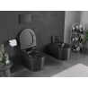Mexen Sofia WC-Schüssel Rimless Tornado mit langsam schließendem Sitz Slim, Duroplast, Schwarz Matt - 30540185T