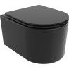 Mexen Sofia WC-Schüssel Rimless Tornado mit langsam schließendem Slim-Sitz, Duroplast, mattschwarz - 30541085T