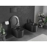 Mexen Sofia WC-Schüssel Rimless Tornado mit langsam schließendem Slim-Sitz, Duroplast, mattschwarz - 30541085T