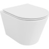 Mexen Rico WC-Schüssel Rimless Tornado mit Slim-Softclose-Sitz, Duroplast, Weiß Hochglanz - 30720400T