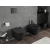 Mexen Rico WC-Schüssel Rimless Tornado mit Slim-Softclose-Sitz, Duroplast, schwarz matt - 30720185T