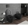 Mexen Rico WC-Schüssel Rimless Tornado mit Slim-Softclose-Sitz, Duroplast, schwarz matt - 30720185T