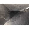 Mexen Lunar Duschkabine halbrund schwenkbar 70 x 70 cm, transparent, Chrom - 833-070L-070P-01-00