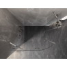 Mexen Lunar Halbkreis-Duschkabine, schwenkbar links, 100 x 80 cm, transparent, Chrom - 833-100L-080P-01-00